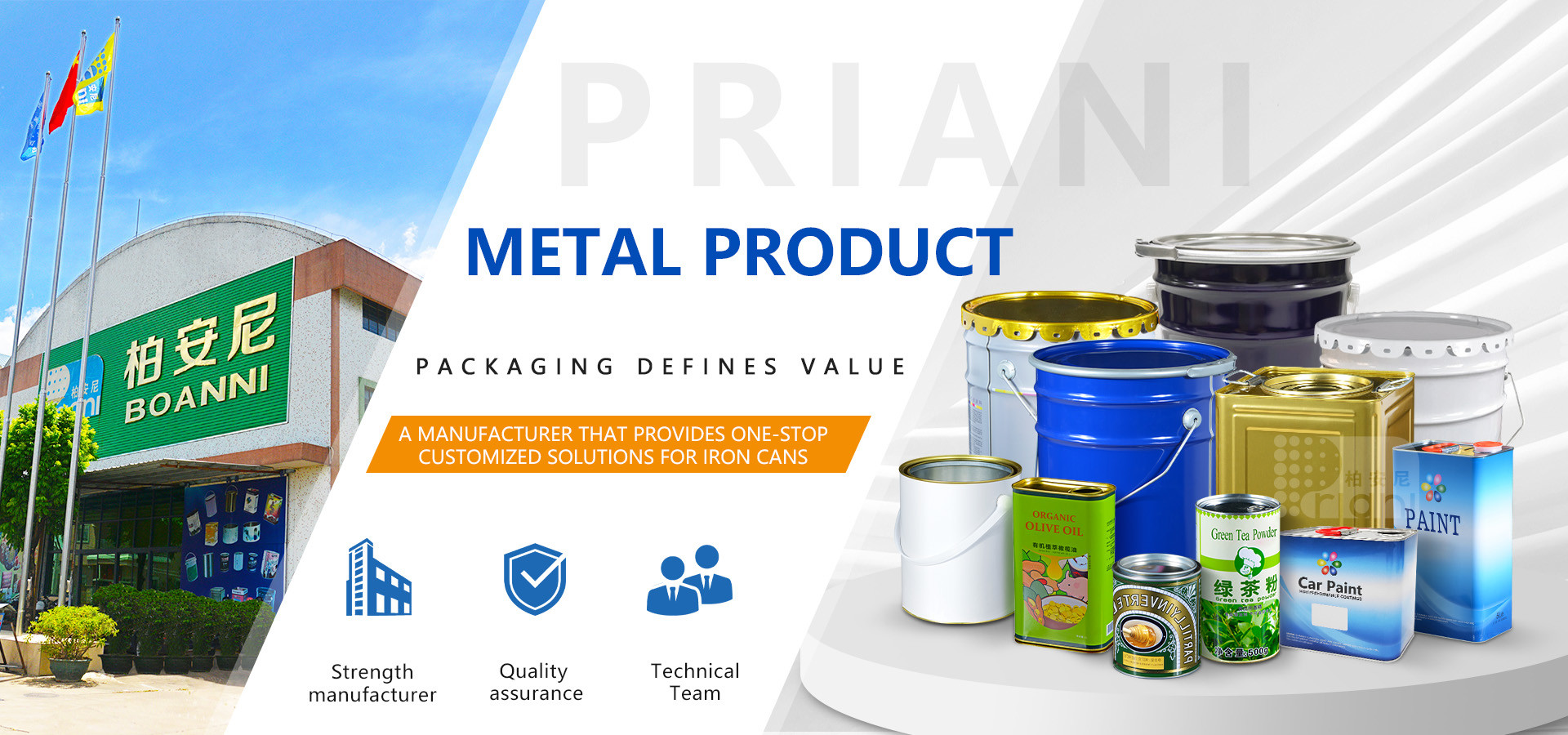 kwaliteit Metaal Tin Cans fabriek