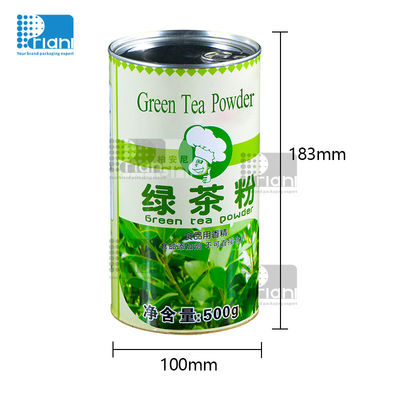 Buy Food Grade Sealed Tea Tin Packaging , Metal Round Coffee Bean Can With Airtight Screw Top online manufacture