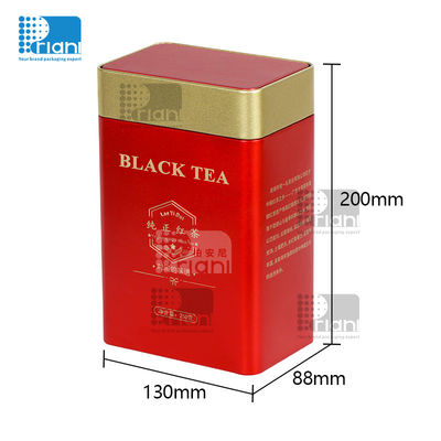 Buy Square Tea Tin Cans Metal Mini Sealed Tea Box Tin Tinplate Box online manufacture