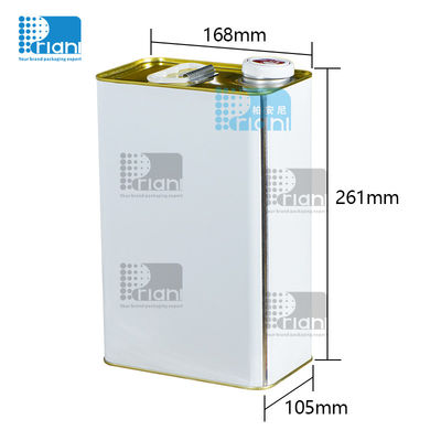 ซื้อ กระป๋องทองเหลืองทองเหลืองสี่เหลี่ยมเปล่า 4L กระป๋องทองเหลืองสี่เหลี่ยม online manufacture