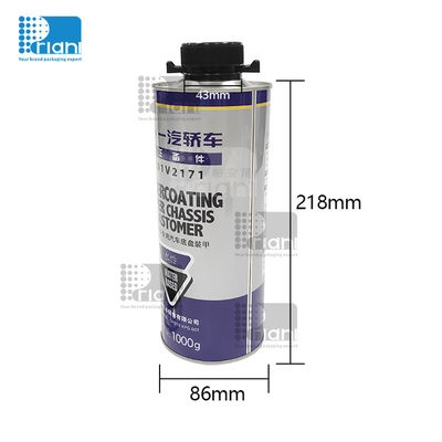 comprar 1 litro de cubo de pintura tanque químico de lata de metal redondo de forma de cilindro con tapa negra online manufacture