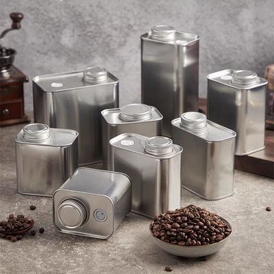 Buy 250Gram Coffee Tin Cans Rust Resistant Square Packaging Tin Can online manufacture