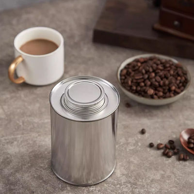 Buy Food Grade Airtight Coffee Container , Empty Metal Coffee Cans Customized online manufacture