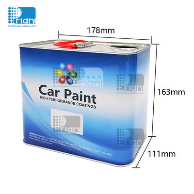comprare Scatole di stagno quadrate vuote 2.5L resistenti alla ruggine Scatola di metallo quadrato con maniglia in PVC online manufacture