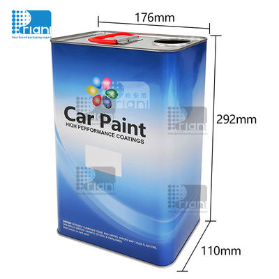 ซื้อ กระป๋องกระป๋องสี่เหลี่ยม 500 มิลลิลิตร-5 ลิตร กระป๋องสีเปล่าที่มีฝาพลาสติก online manufacture