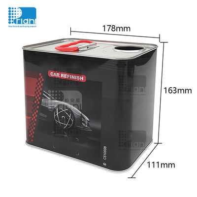 ซื้อ 2.5L สารละลาย สีกระป๋องกระป๋องกระป๋องสีโลหะเปล่า กระป๋องสีกระป๋อง Eco Friendly Recyclable Packaging online manufacture