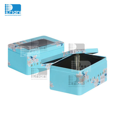 Buy Custom Printing Metal Box Candy Coffee Tea Gift Tin Can Square Tins Case With Lids online manufacture