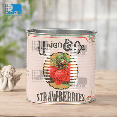 Buy OEM Metal Pet Food Storage Can Round Food Safe Tin With Lid online manufacture