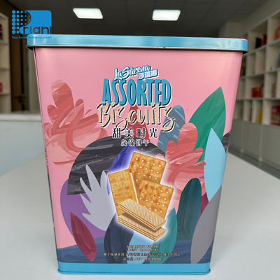 comprar Caja de regalo de lata de galletas vacías de estilo enlatado con tapa fácil de abrir online manufacture
