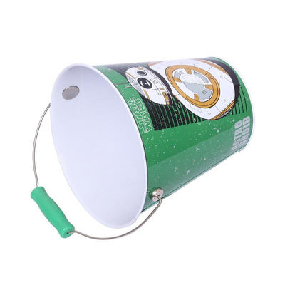 Buy 12L Metal Tin Cans Wine Bucket 4 Color Galvanized Ice Bucket With Handle online manufacture