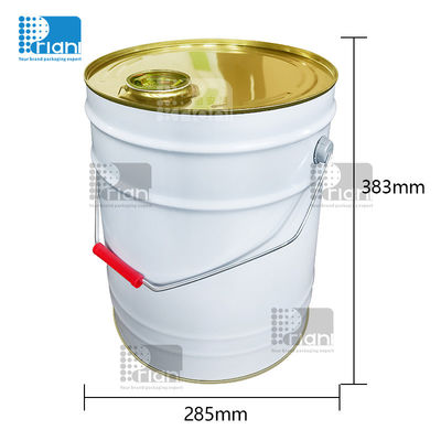 20L การตกแต่งสีกระป๋องกระป๋องกลมสําหรับน้ํามันอาหาร / น้ํามันมัสเตอร์